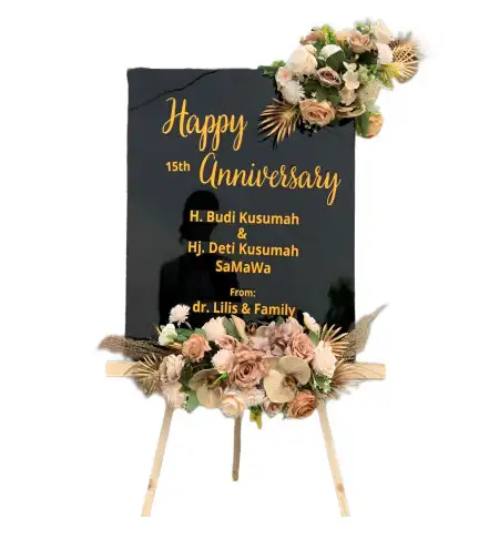 Papan Bunga Akrilik Jampit