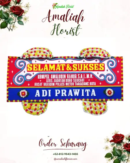 Papan Bunga Ucapan Selamat Jampit